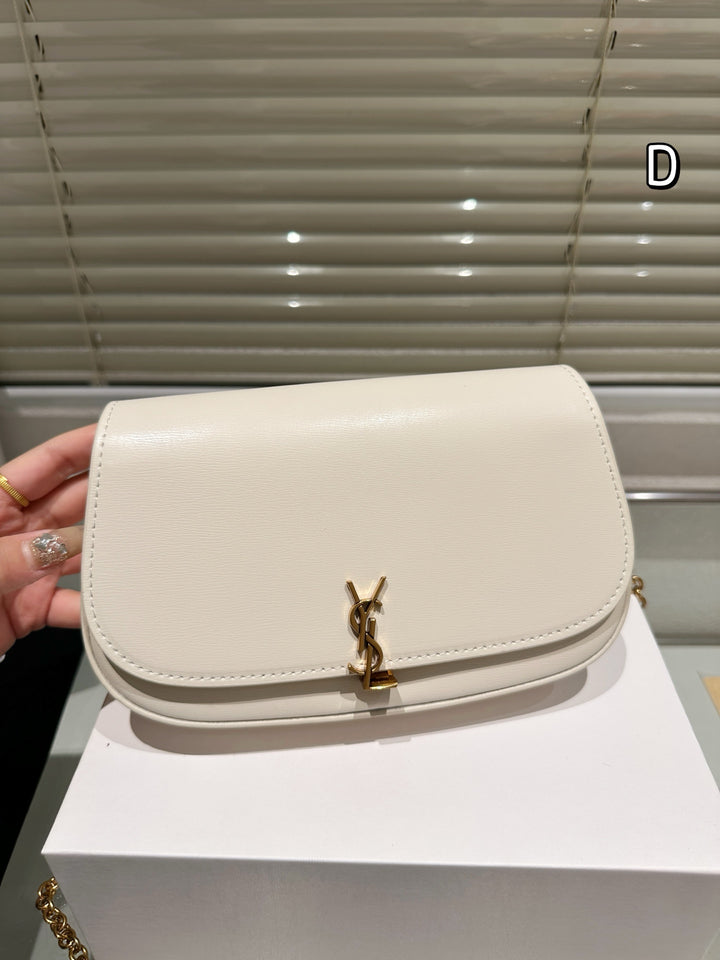 3 Colors New Gold Chain Saddle Bag