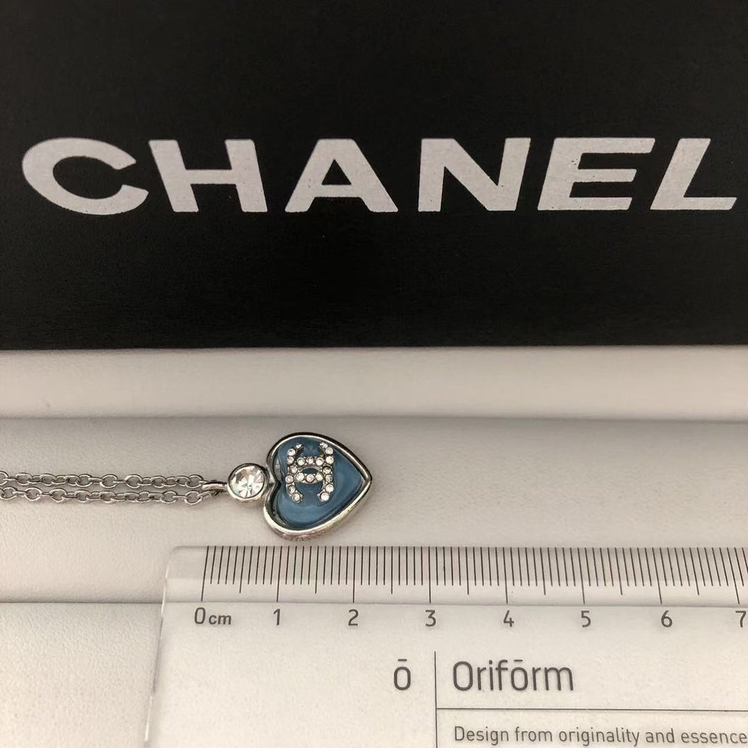 Blue Heart Necklace