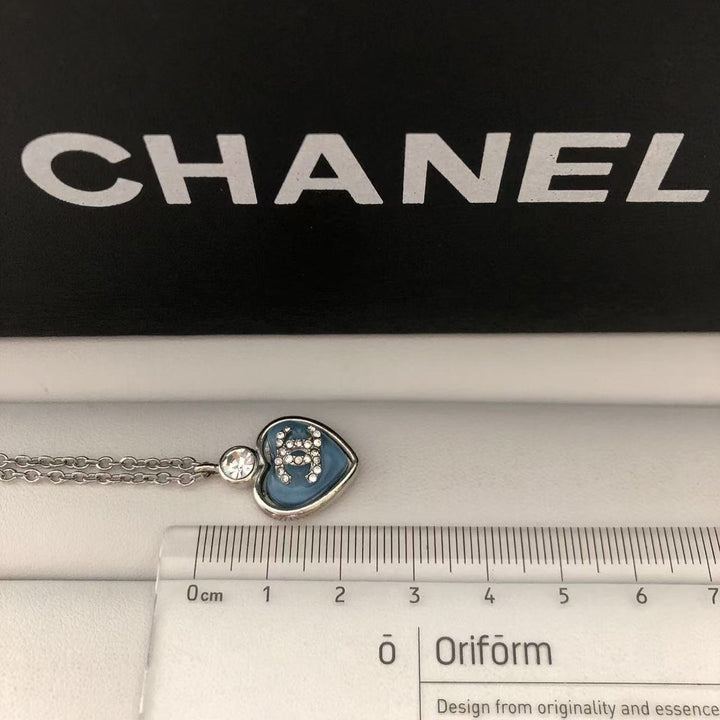 Blue Heart Necklace