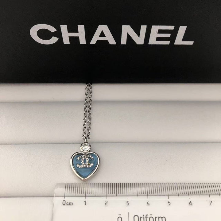 Blue Heart Necklace