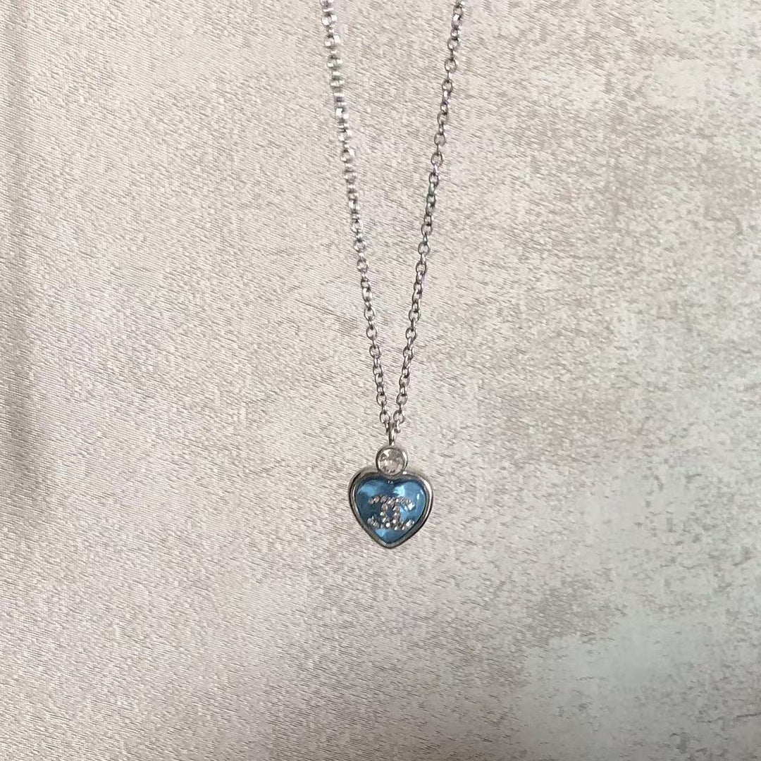 Blue Heart Necklace