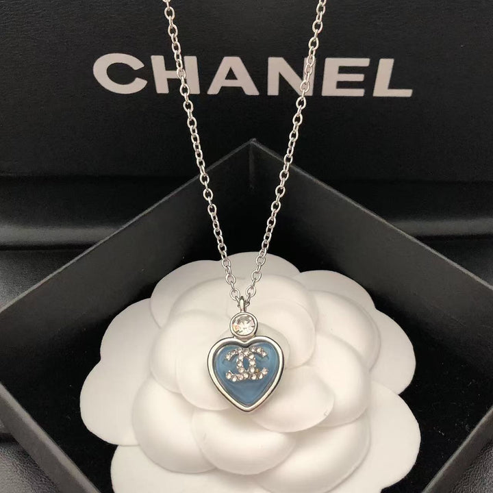 Blue Heart Necklace
