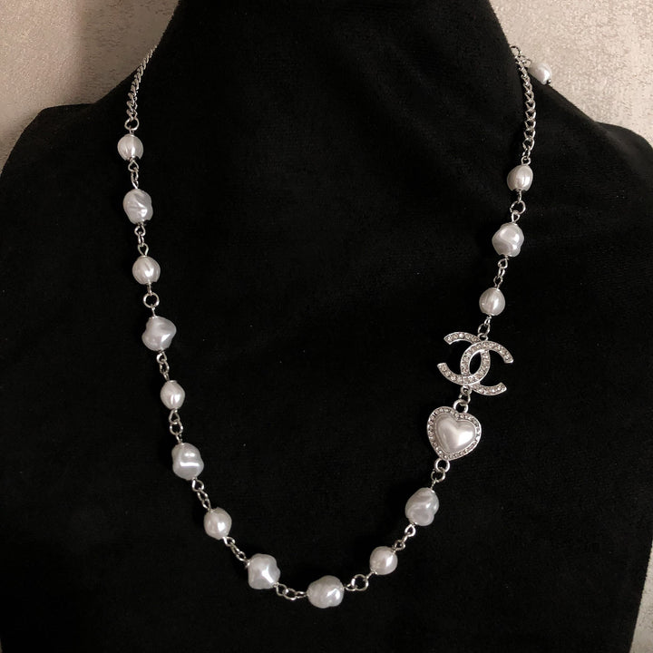 Pearl Heart Necklace