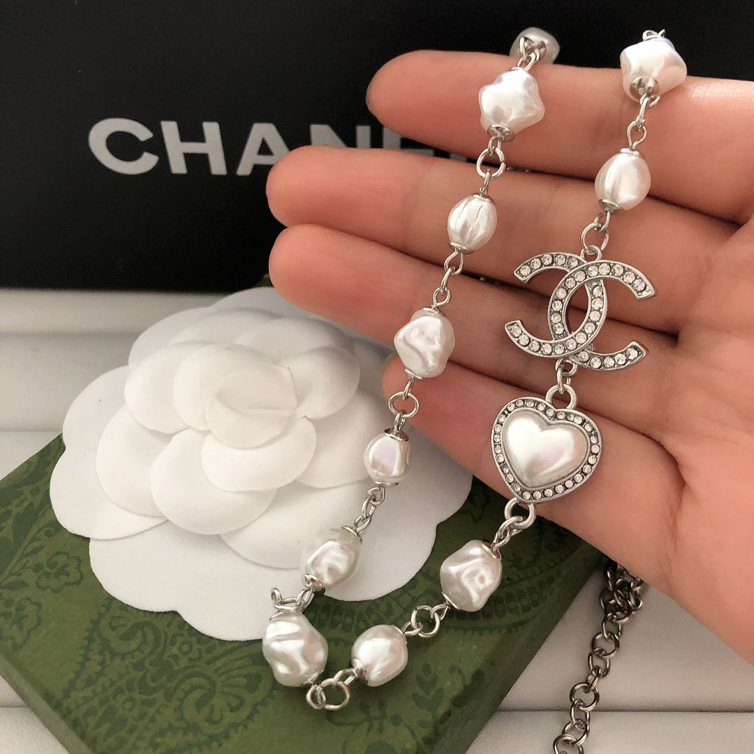 Pearl Heart Necklace
