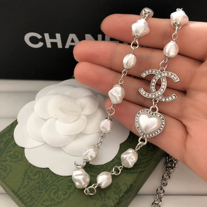 Pearl Heart Necklace