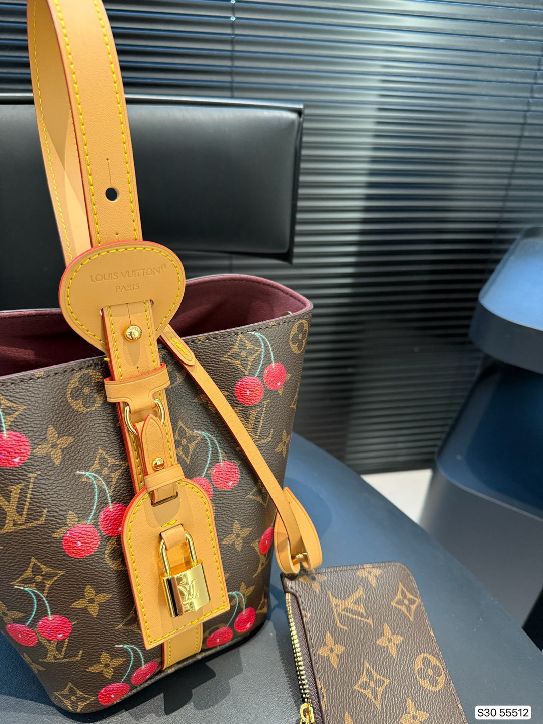 Cherry - Printed Bucket Tote