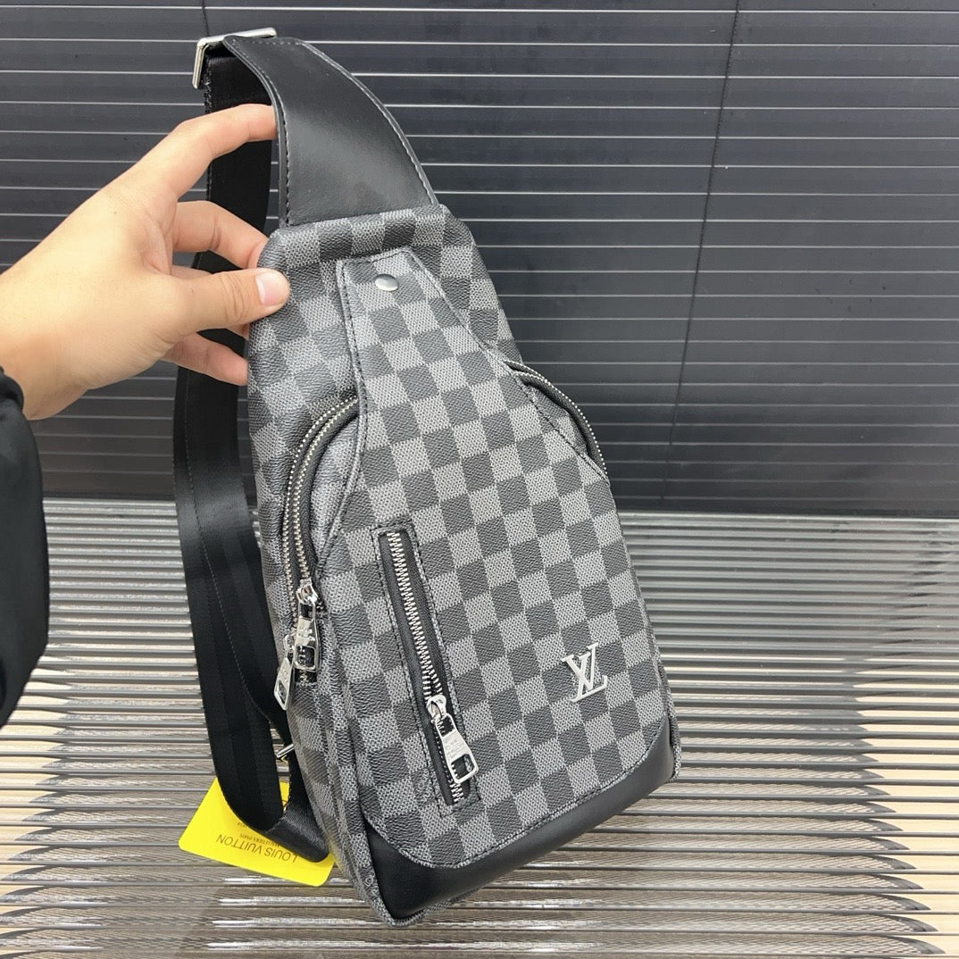 Plaid - Printed crossbody bag