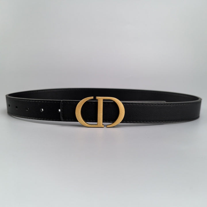 Gold - Colorful leather belt with buckle