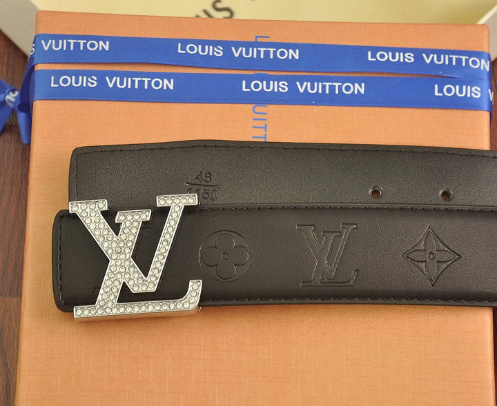Two Color Diamond Logo Embossed Belt
