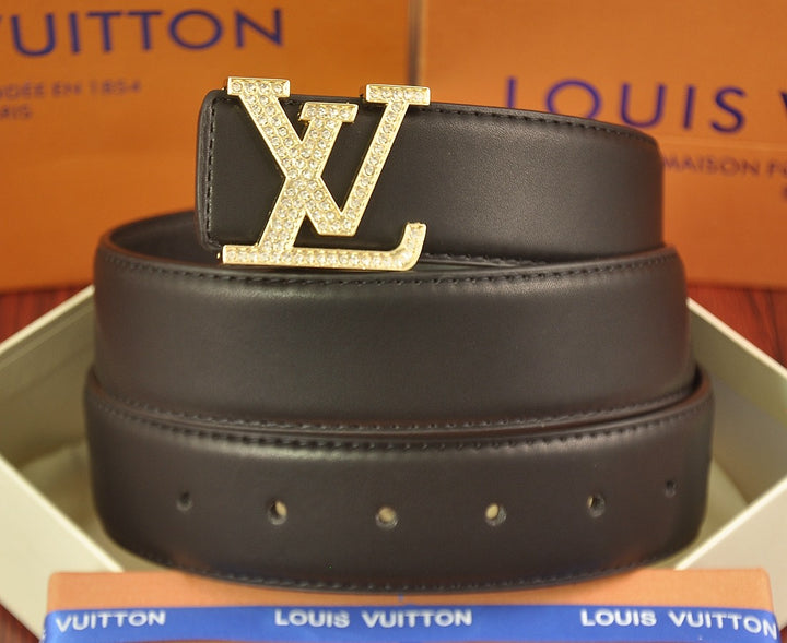 Two Color Diamond Logo Embossed Belt
