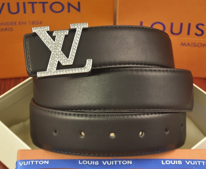 Two Color Diamond Logo Embossed Belt
