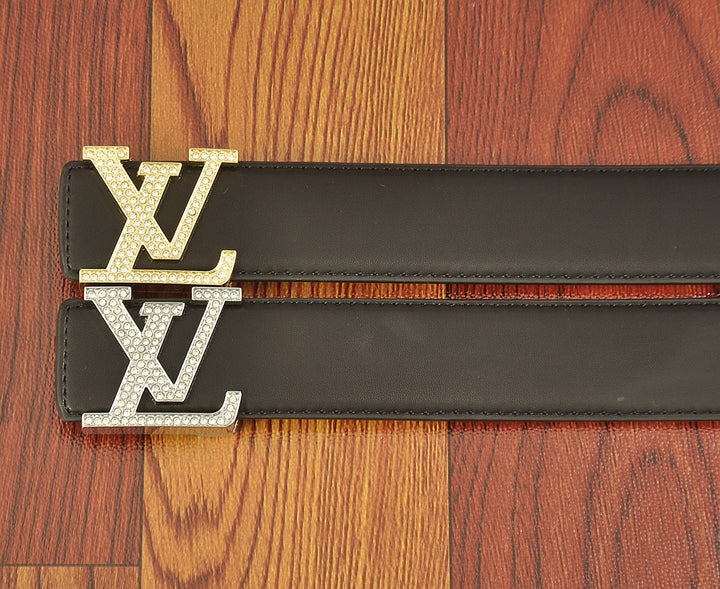 Two Color Diamond Logo Embossed Belt