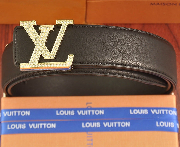 Two Color Diamond Logo Embossed Belt