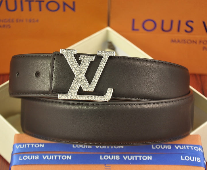 Two Color Diamond Logo Embossed Belt