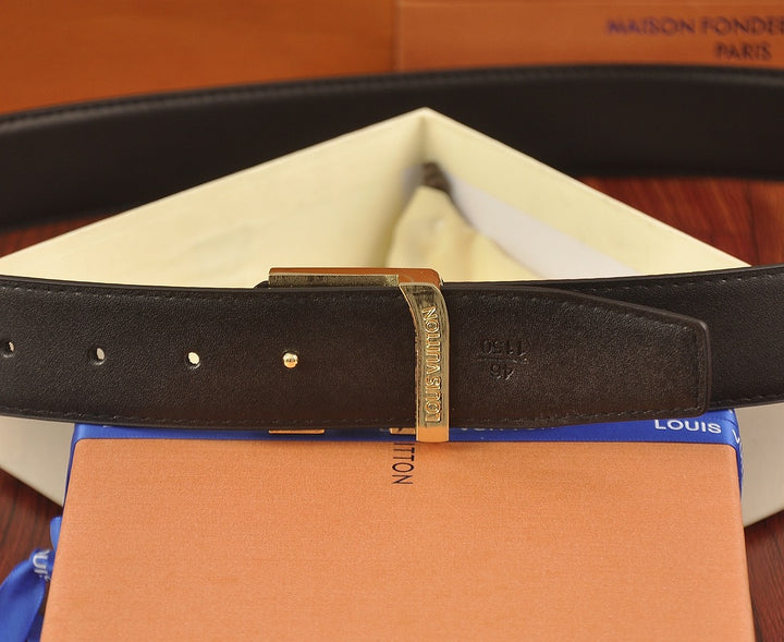 Two Color Diamond Logo Embossed Belt
