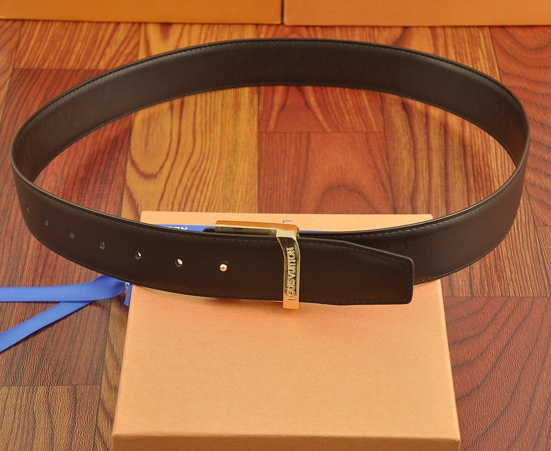 Two-color Rhinestone Buckle Belt