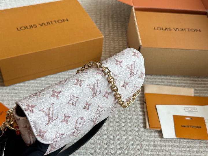 Vintage Old Flower Double Chain Design Mahjong Bag