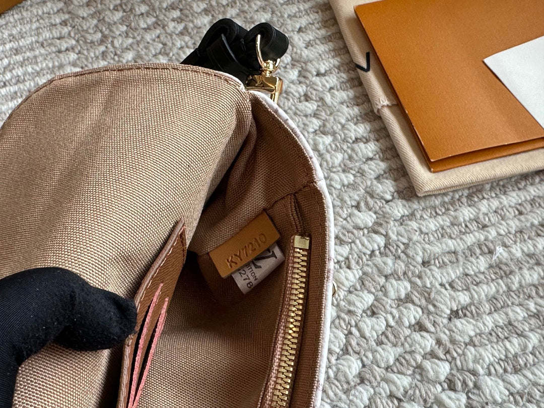 Vintage Old Flower Double Chain Design Mahjong Bag