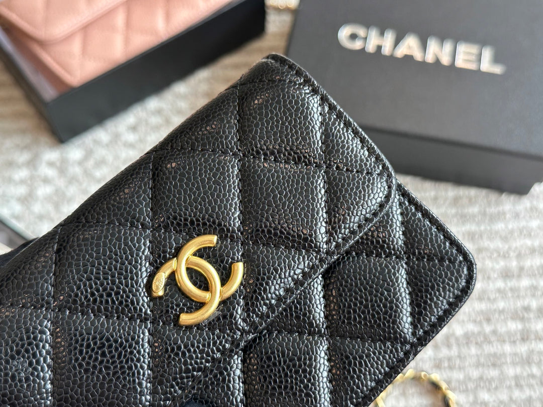 New Plaid Chain Pearl Embellished Tote Bag