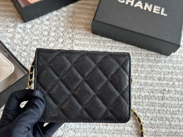 New Plaid Chain Pearl Embellished Tote Bag