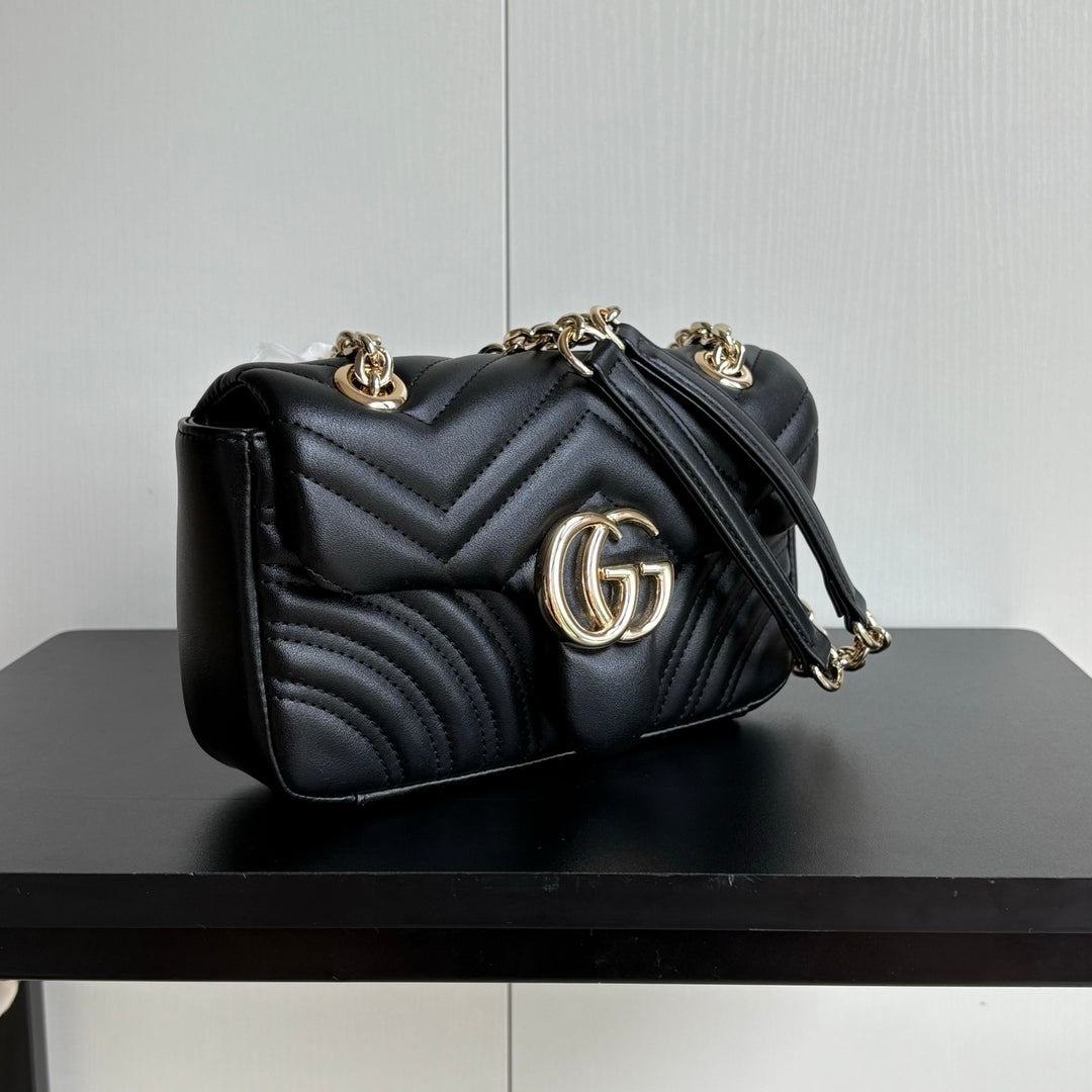 4 Color Classic Plaid Double G Crossbody Bag