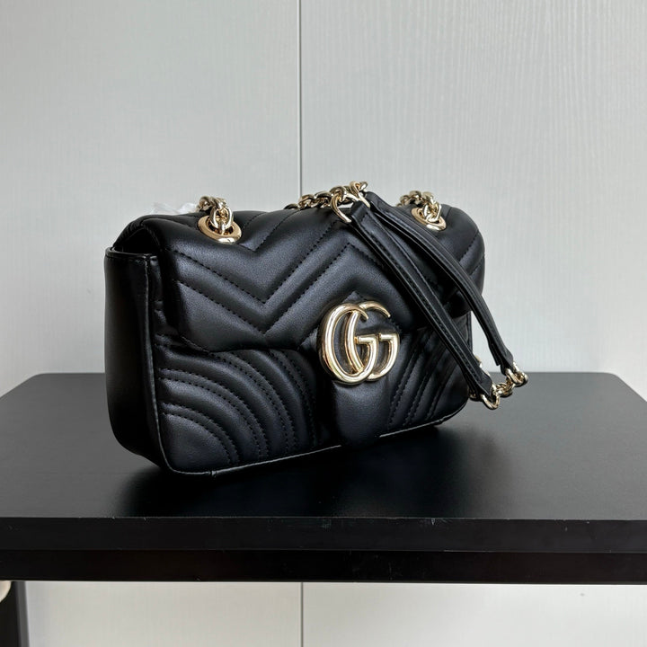 4 Color Classic Plaid Double G Crossbody Bag