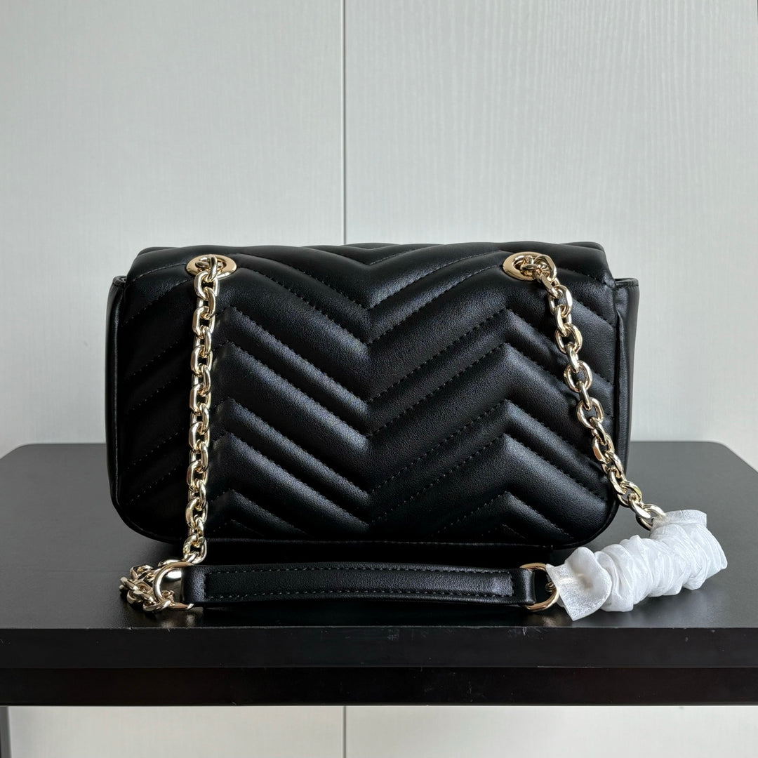 4 Color Classic Plaid Double G Crossbody Bag