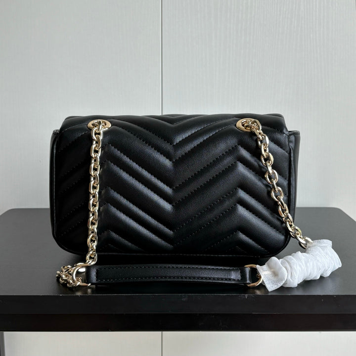 4 Color Classic Plaid Double G Crossbody Bag