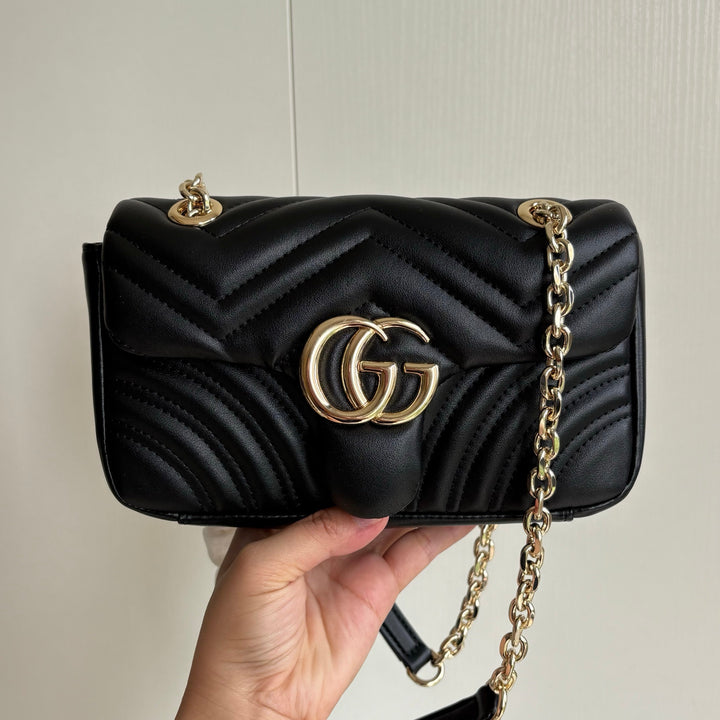 4 Color Classic Plaid Double G Crossbody Bag