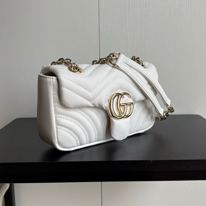 4 Color Classic Plaid Double G Crossbody Bag