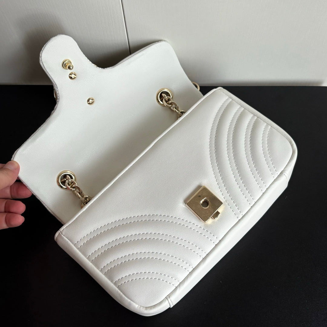 4 Color Classic Plaid Double G Crossbody Bag