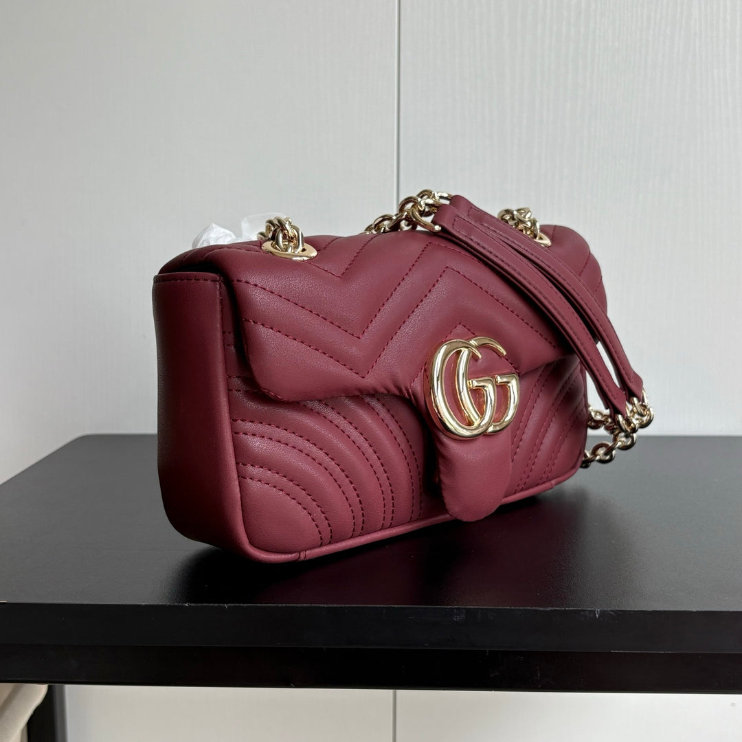 4 Color Classic Plaid Double G Crossbody Bag