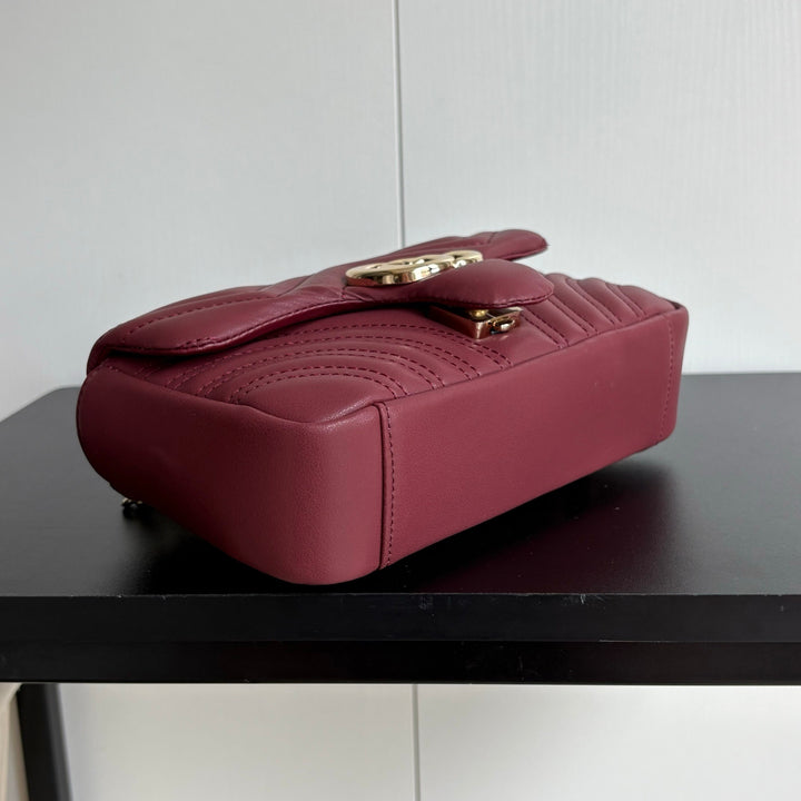 4 Color Classic Plaid Double G Crossbody Bag