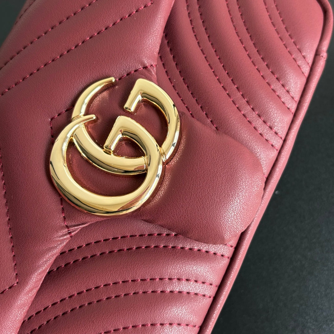 4 Color Classic Plaid Double G Crossbody Bag