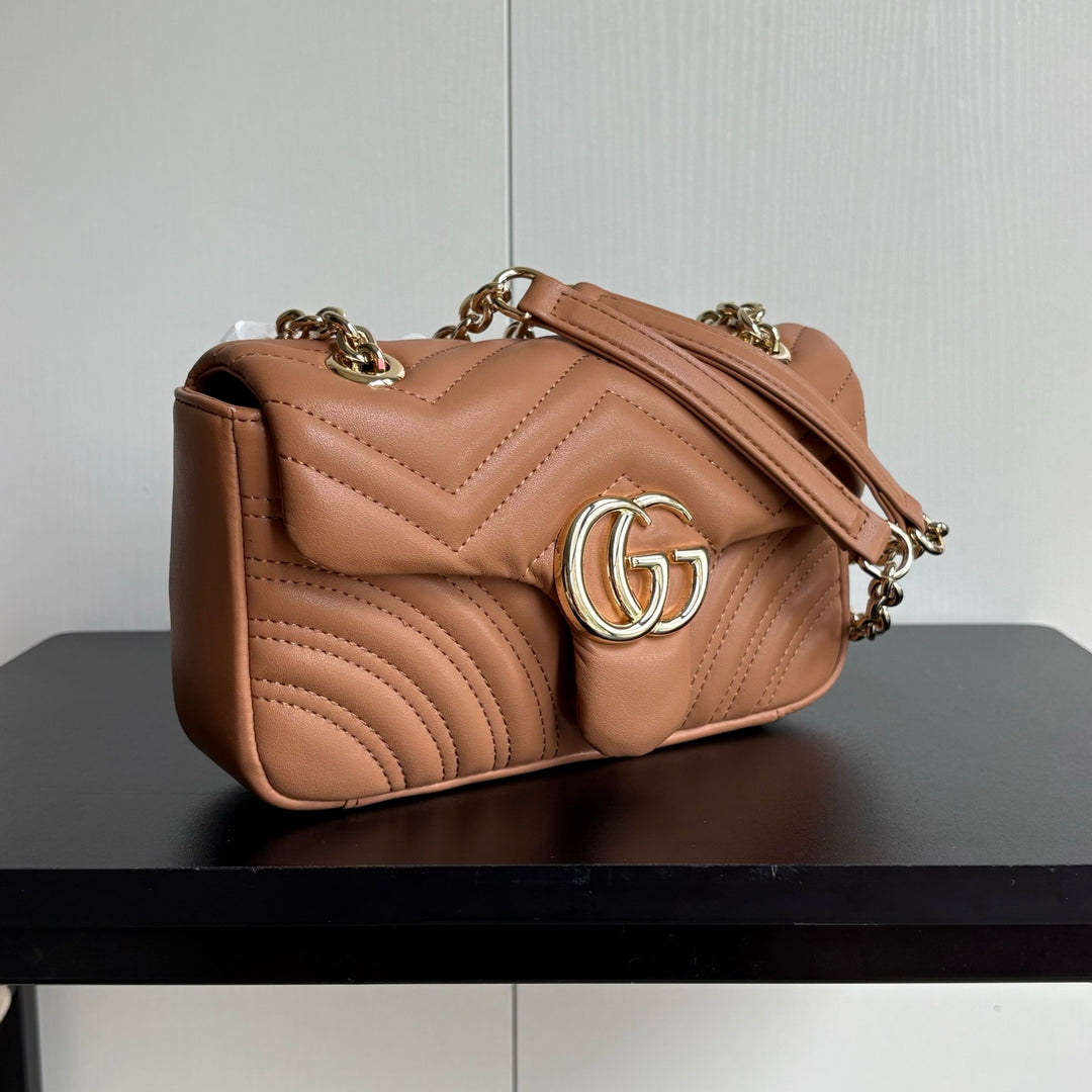 4 Color Classic Plaid Double G Crossbody Bag