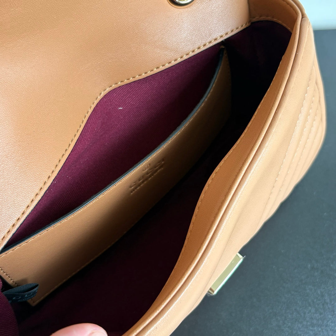 4 Color Classic Plaid Double G Crossbody Bag