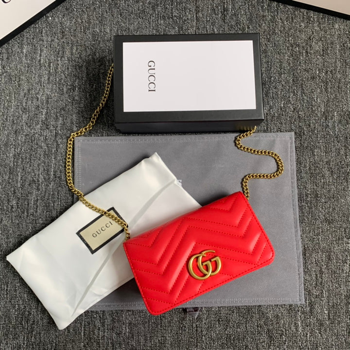 4 Color Quilted Mini Leather Chain Bag