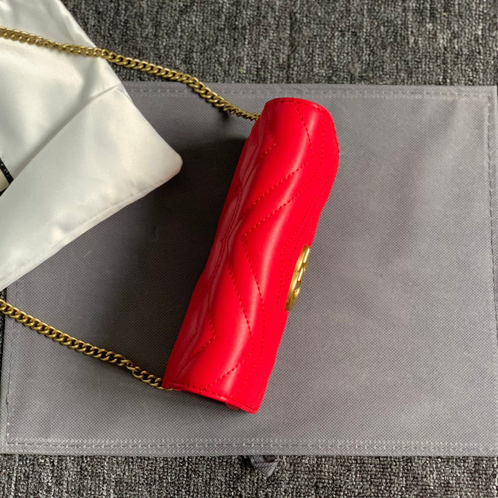 4 Color Quilted Mini Leather Chain Bag