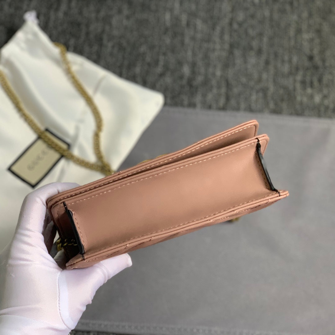 4 Color Quilted Mini Leather Chain Bag