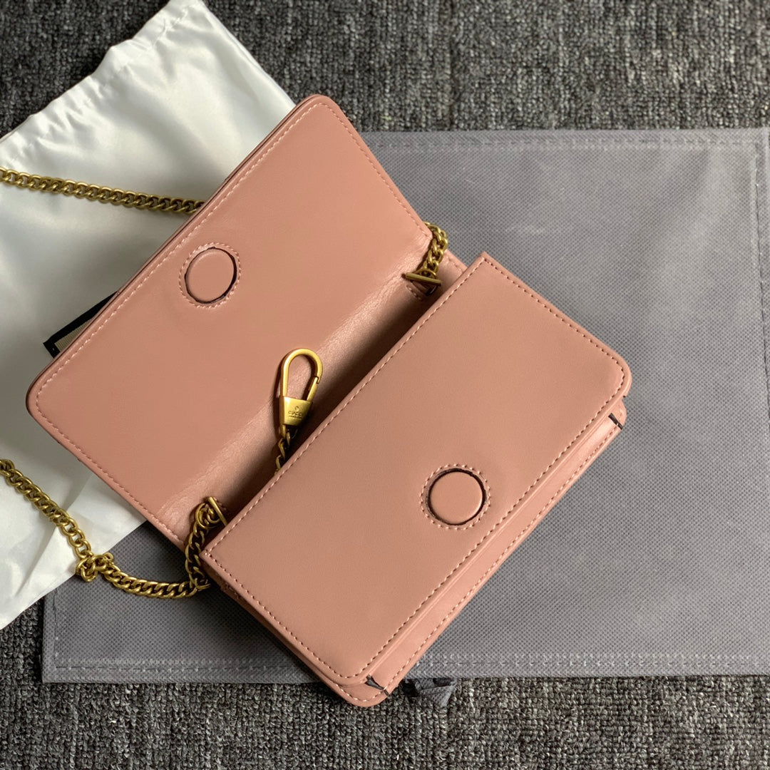 4 Color Quilted Mini Leather Chain Bag