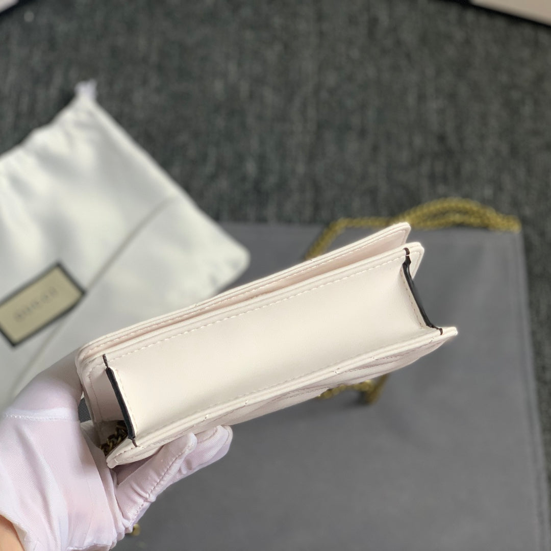 4 Color Quilted Mini Leather Chain Bag