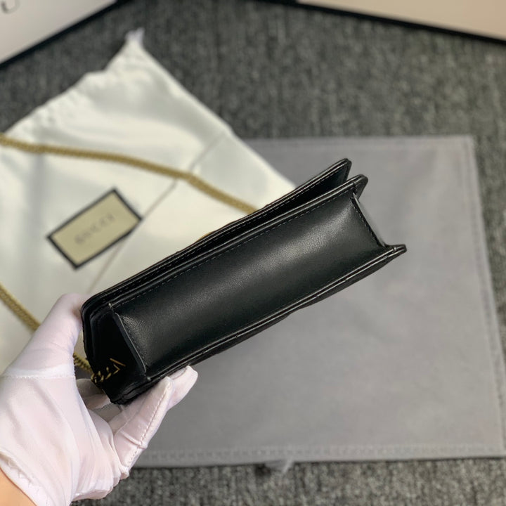 4 Color Quilted Mini Leather Chain Bag