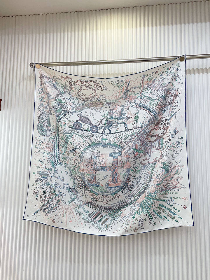 Fashion Fantasy Art Silk Square Scarf
