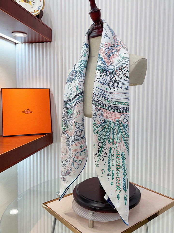 Fashion Fantasy Art Silk Square Scarf