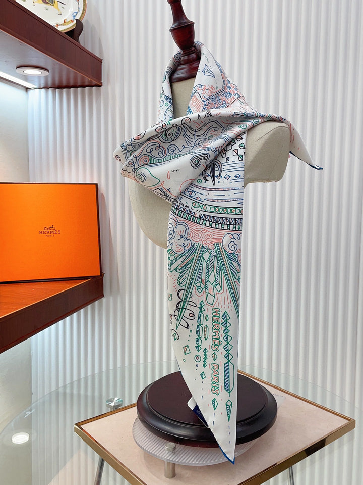 Fashion Fantasy Art Silk Square Scarf