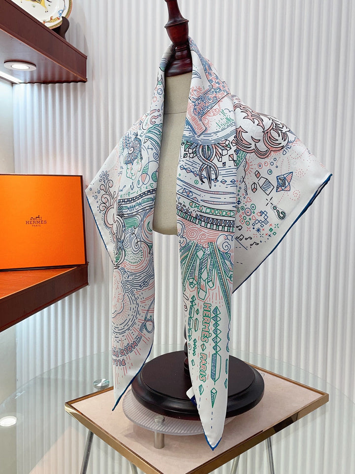 Fashion Fantasy Art Silk Square Scarf