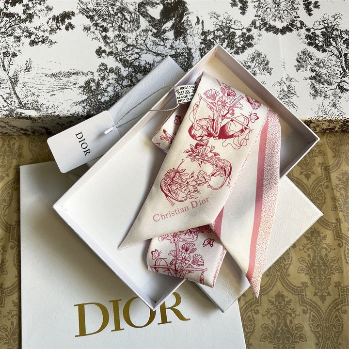 Classic DR Printed Silk Scarf Hair Bundle