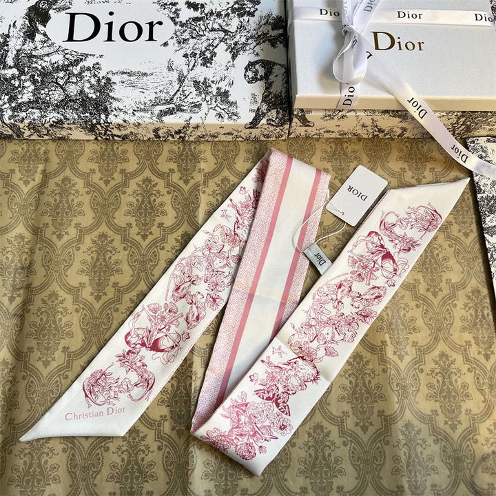 Classic DR Printed Silk Scarf Hair Bundle