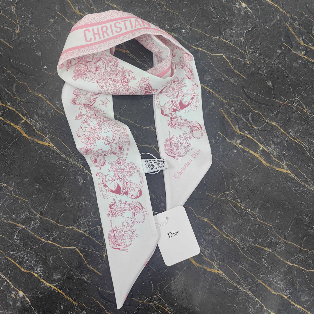 Classic DR Printed Silk Scarf Hair Bundle