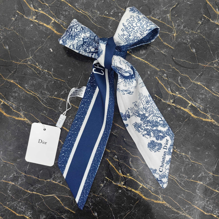 3 colors fashion sketch printing striped silk scarf